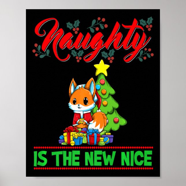 Poster Naughty Is The New Nice Christmas Santa Xmas Premi (Frente)