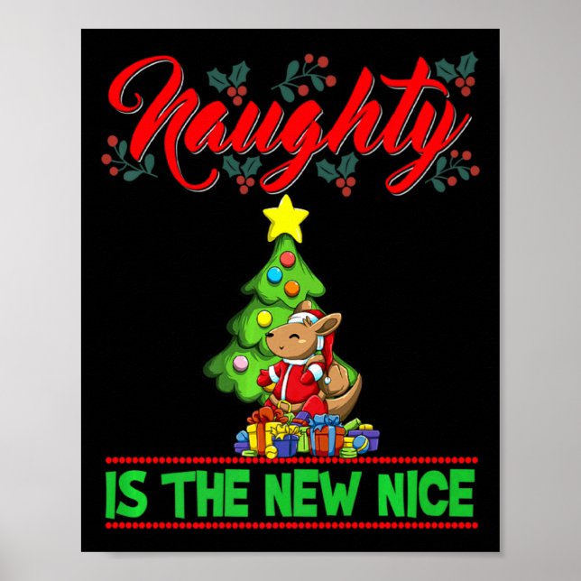 Poster Naughty Is The New Nice Christmas Santa Xmas Premi (Frente)