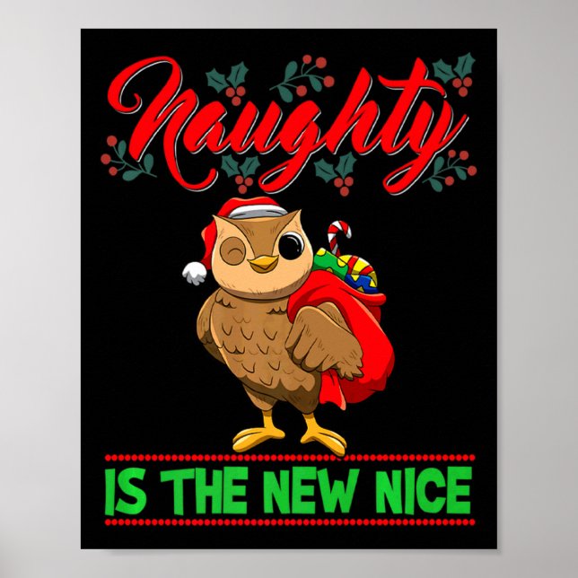 Poster Naughty Is The New Nice Christmas Santa Xmas Premi (Frente)