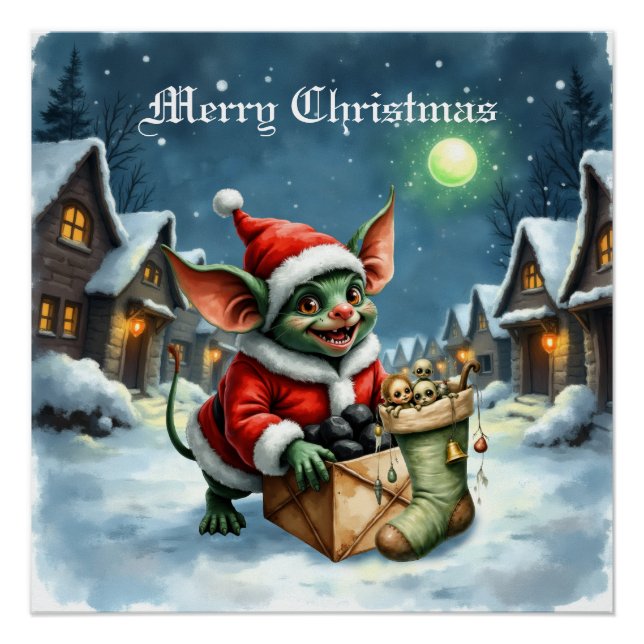 Pôster Naughty List Delivery: The Goblin Clause Chronicle (Frente)