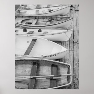 Poster Náutico Clássico Acoplado em Barcos-Ruivados