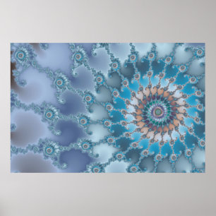 Poster Nautilus - Arte Fractal