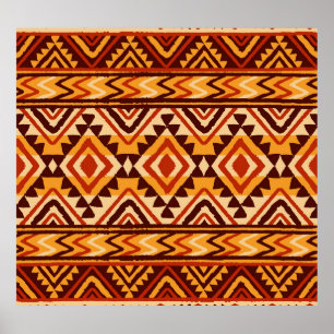 Poster Navajo Ordem Étnica: Vintage sem carne