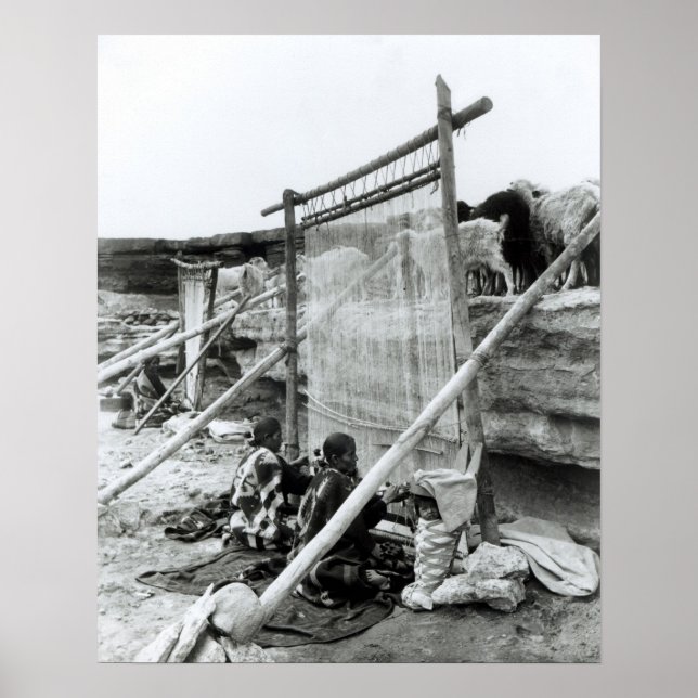 Poster Navajo weavers, c.1914 (Frente)