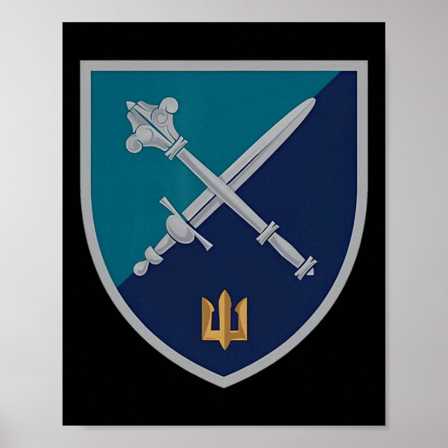 Poster Naval Infantry Corps Command (ukraine) Ukrainian M (Frente)