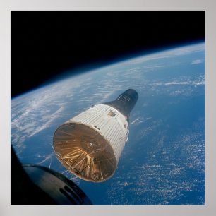 Poster Nave espacial dos Gêmeos 7 como vista dos Gêmeos