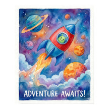 Nave Espacial e Aventura Alienígena Aguarda Espaço