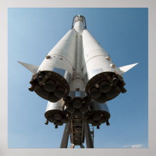 Pôster Nave espacial Vostok do russo