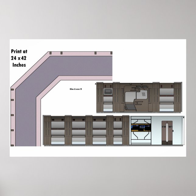 Poster Nave Perdida no Corredor Espacial (Frente)