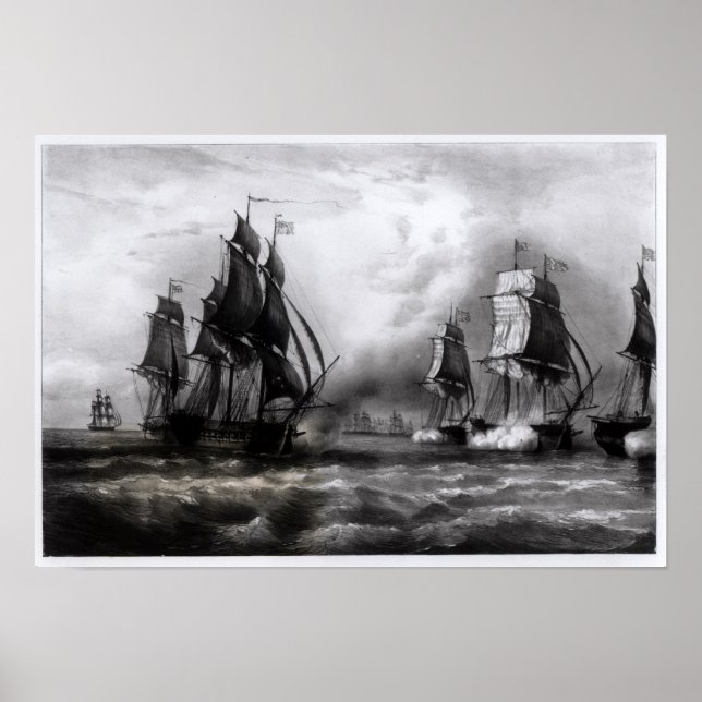 Pôster Nave "Ranger" de John Paul Jones, 1793 (Frente)