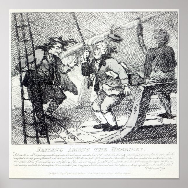 Pôster Navegação entre as Hébridas (Frente)