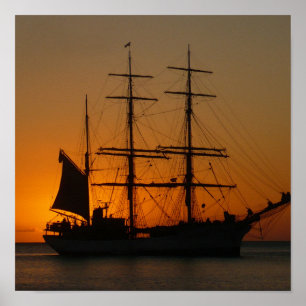 Poster Navegação por Sunset