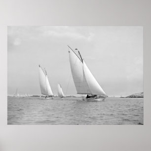 Poster Navegando perto de Marblehead, 1901