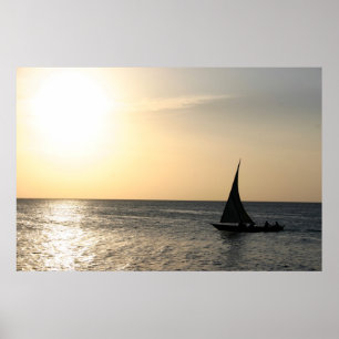 Poster Navigação no por do sol