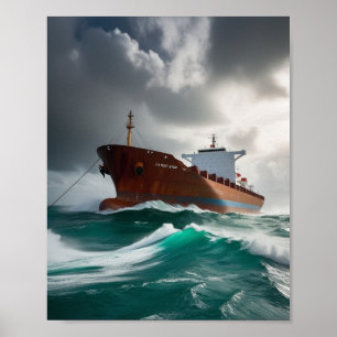 Poster Navio a vapor