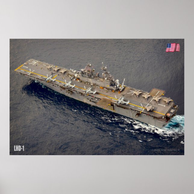 POSTER NAVIO AMFIBIOSO DE ASSAULT - LHD-1 (Frente)