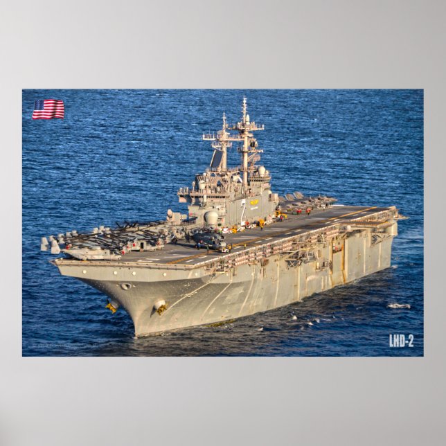 POSTER NAVIO AMFIBIOSO DE ASSAULT - LHD-2 (Frente)