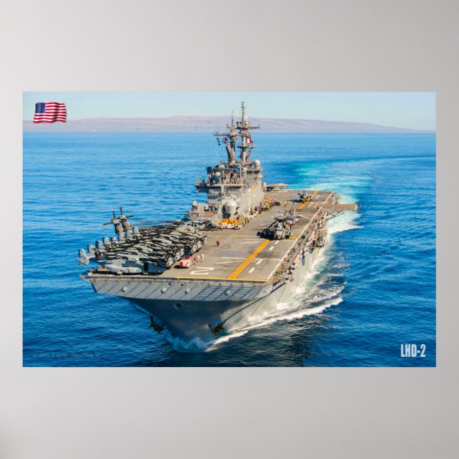 POSTER NAVIO AMFIBIOSO DE ASSAULT - LHD-2 (Frente)