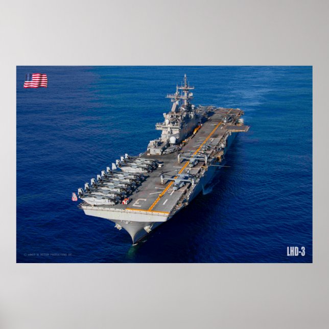 POSTER NAVIO AMFIBIOSO DE ASSAULT - LHD-3 (Frente)