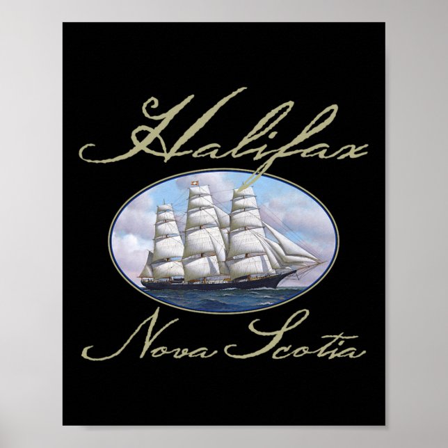Poster Navio Clipper Halifax Nova Scotia (Frente)
