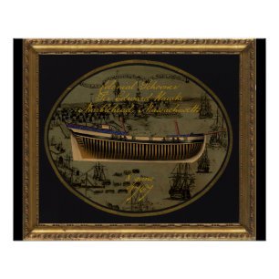 Pôster Navio Colonial Americano Sir Edward Hawke
