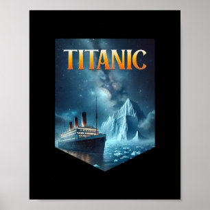 Poster Navio Cruzeiro Titanic Iceberg 1912 Rms Viagem Hom