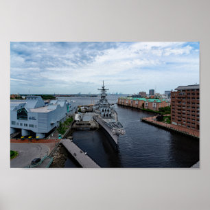 Poster Navio de batalha USS Wisconsin "Whisky"