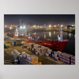 Poster Navio de Carga Rikke Theresa no Porto de Hull
