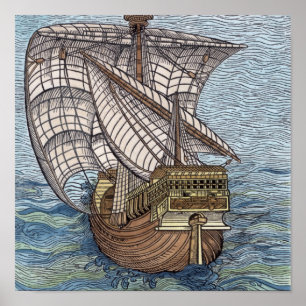 Poster Navio de Columbus'Time