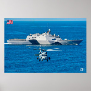 POSTER NAVIO DE COMBATE LITORAL - LCS-1