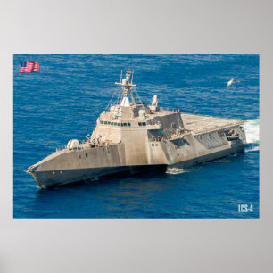 POSTER NAVIO DE COMBATE LITORAL - LCS-4
