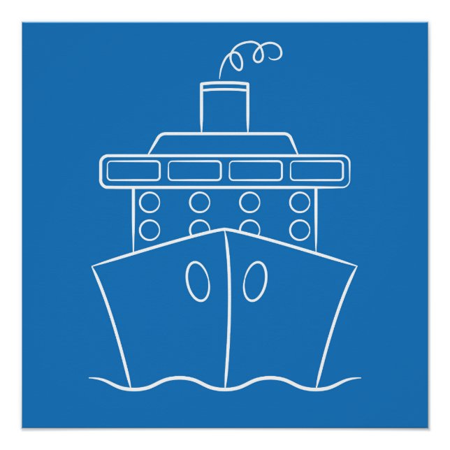 Pôster Navio de cruzeiro (Frente)