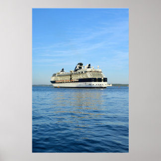 Poster navio de cruzeiro celebridade infinito a navegar p