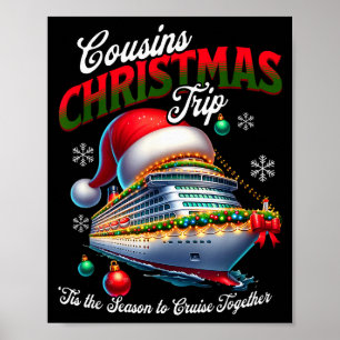 Poster Navio de Cruzeiro de Natal Correspondência Primo V