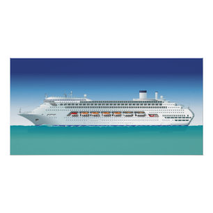 Pôster Navio de cruzeiro hi-detalhado