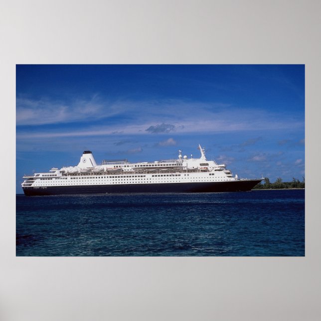 Pôster Navio de cruzeiro, Nassau, Bahamas (Frente)
