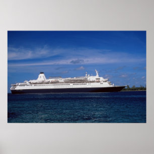 Pôster Navio de cruzeiros, Nassau, Bahamas