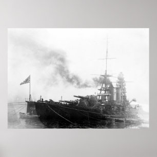 Poster Navio de guerra japonesa Nagato