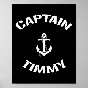 Poster Navio de navegação Capitão Timmy Barco Personaliza