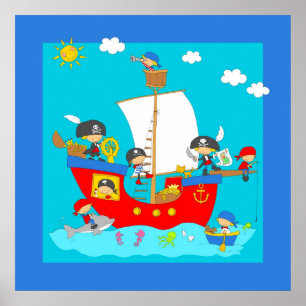 Poster Navio de pirata