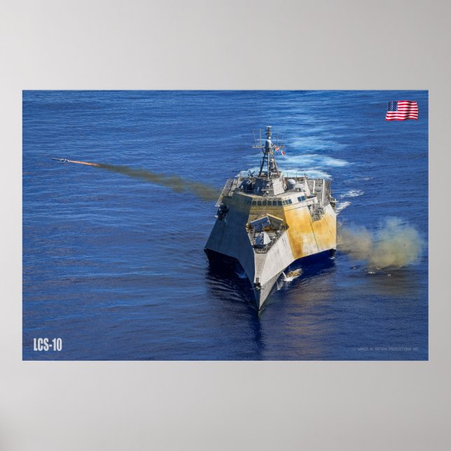 POSTER NAVIO LITORAL DE COMBATE - LCS-10 (Frente)