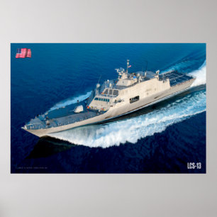 POSTER NAVIO LITORAL DE COMBATE - LCS-13