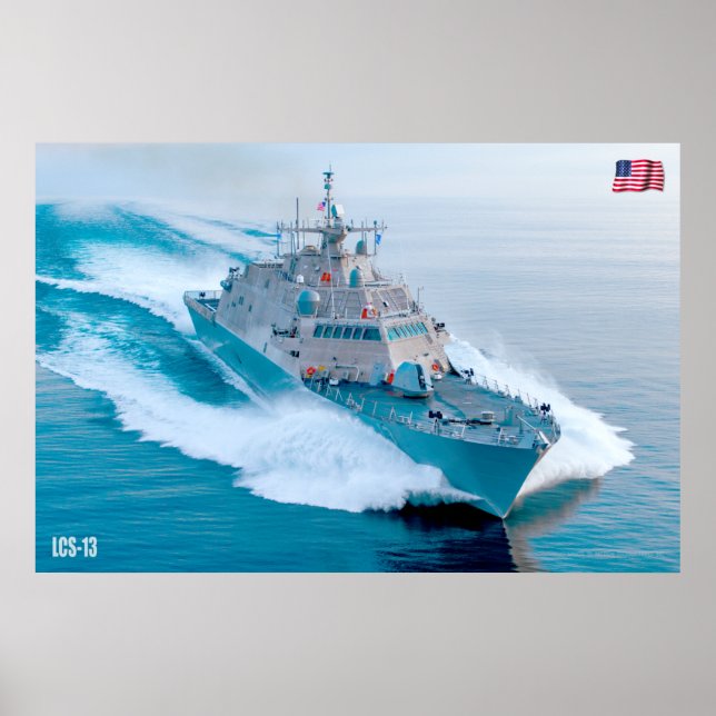 POSTER NAVIO LITORAL DE COMBATE - LCS-13 (Frente)