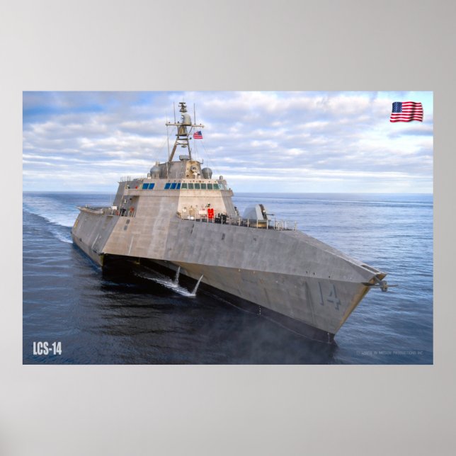 POSTER NAVIO LITORAL DE COMBATE - LCS-14 (Frente)
