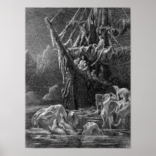 Poster Navio na Antártica