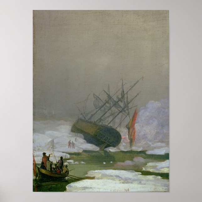 Poster Navio no Mar Polar, 12 de dezembro de 1798 (Frente)