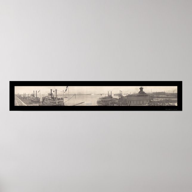 Pôster Navio Nova Orleans Foto 1910 (Frente)