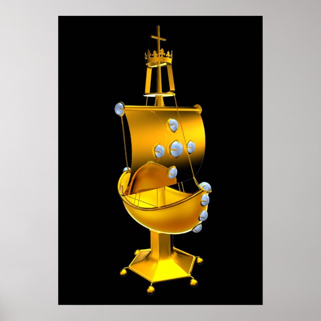 Poster navio ouro (Frente)