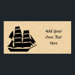 Pôster Navio pirata. Navio à vela.<br><div class="desc">Imagem de um navio pirata.</div>