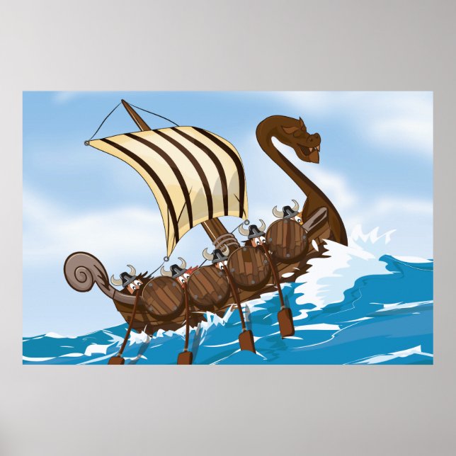 Poster Navio Viking (Frente)
